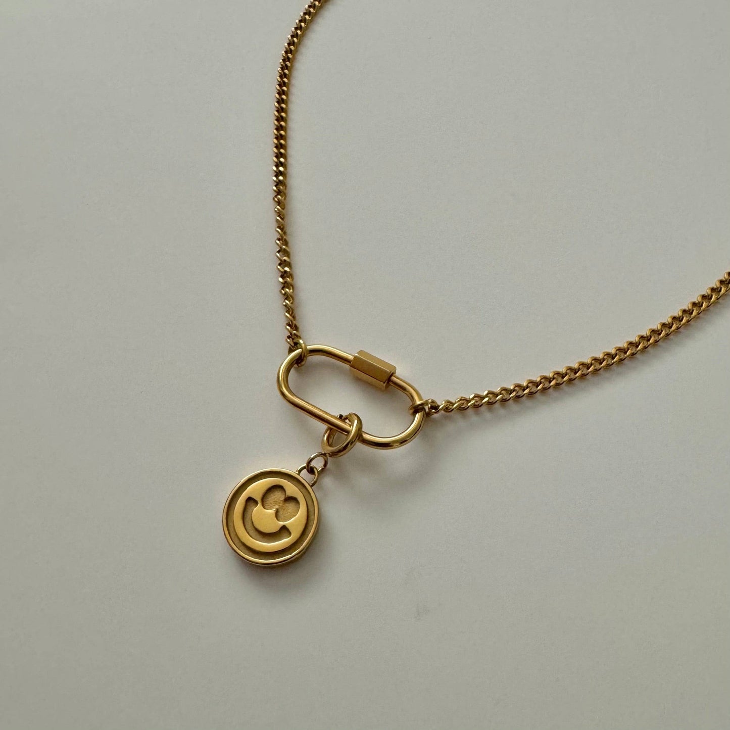 Carabiner Necklace - Gold