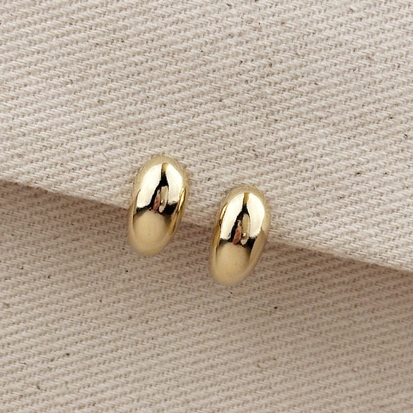 Sunset Studs 18k Gold Filled Curved Stud Earrings