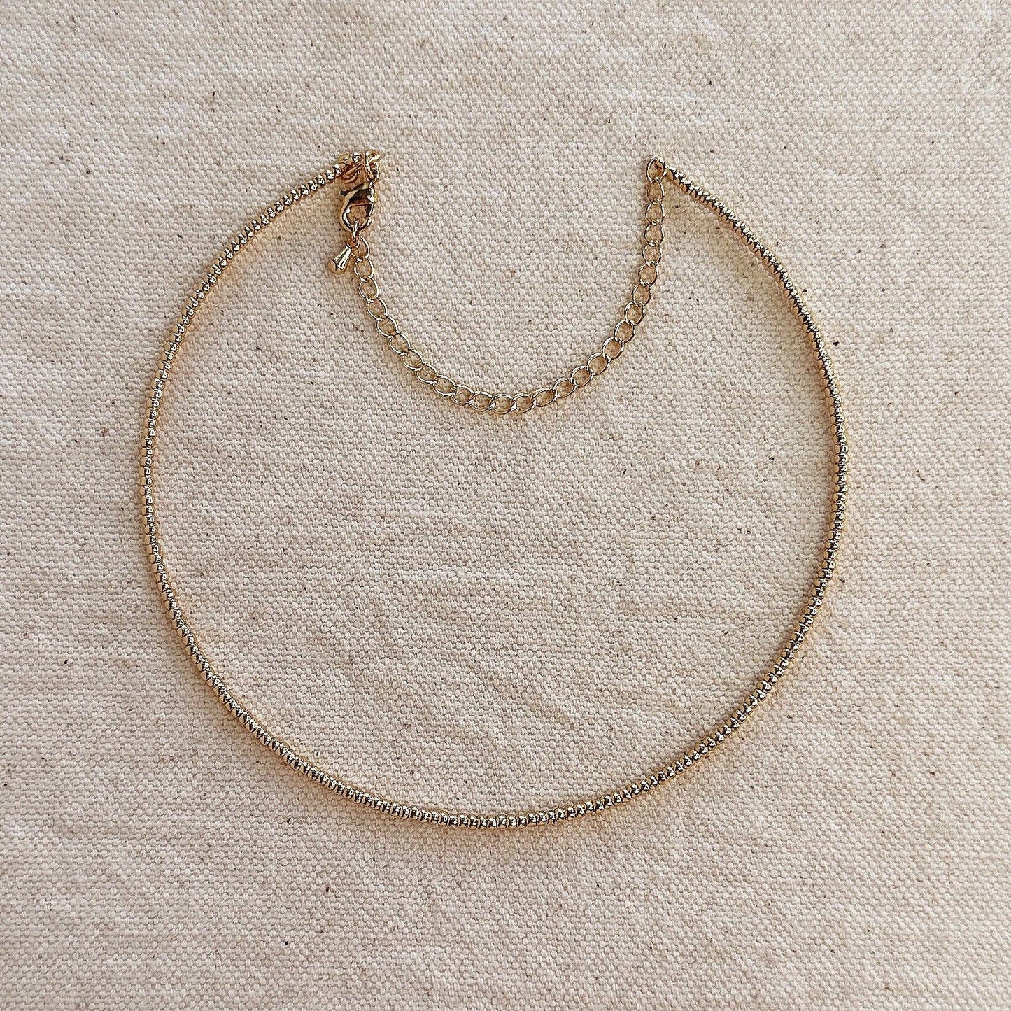 The Horizon Choker Necklace - 18k Gold filled