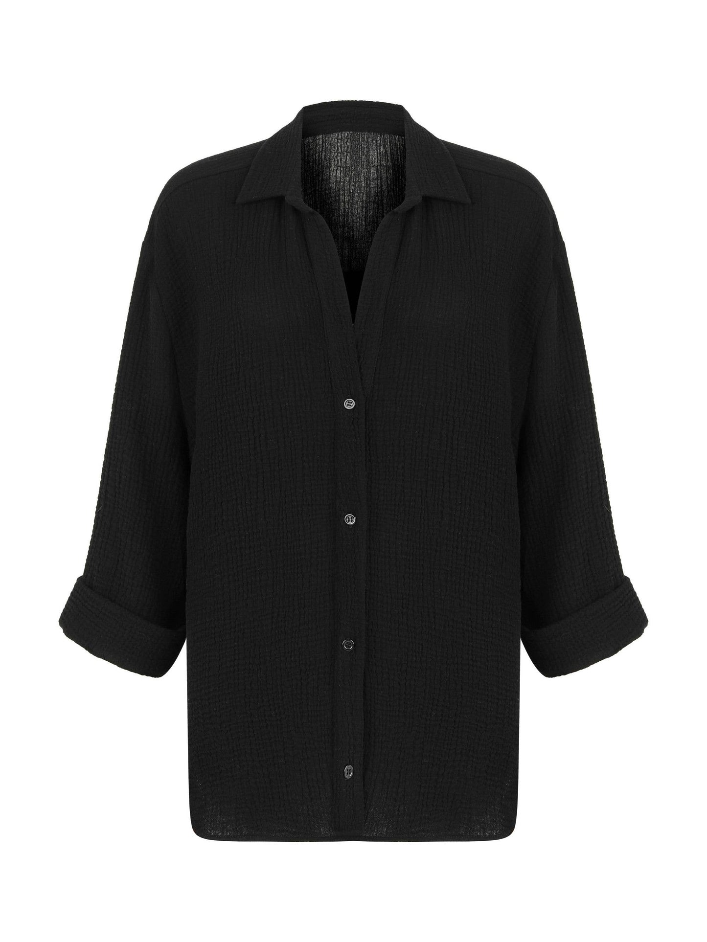 Echo Maxi Shirt - Black
